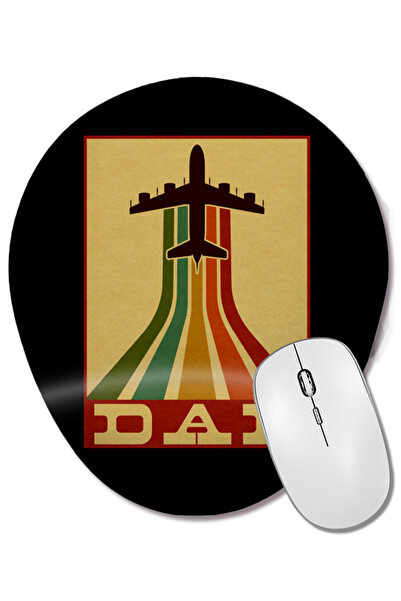 BASKI DÜNYASI Mouse Pad oval cu suport pentru încheietura mâinii, cu tema ret...