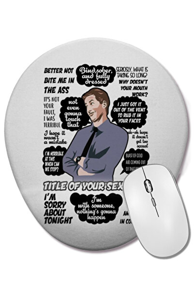 BASKI DÜNYASI Mouse Pad oval Jake Peralta Brooklyn Nine Nine cu suport pentru...
