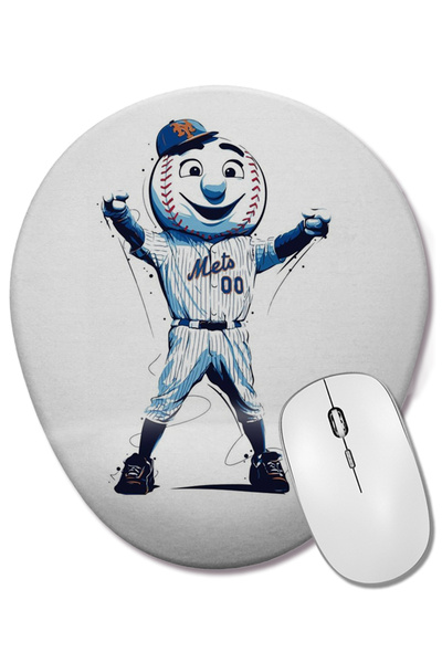 BASKI DÜNYASI Mouse Pad oval Wilf Mets cu suport pentru încheietura mâinii