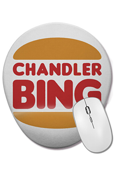 BASKI DÜNYASI Mouse Pad oval Chandler Bing cu suport pentru încheietura mâinii