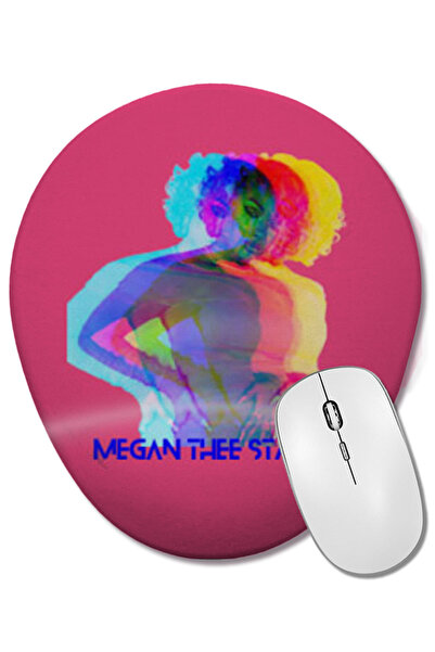 BASKI DÜNYASI Mouse Pad oval Megan Thee Stallion cu suport pentru încheietura...