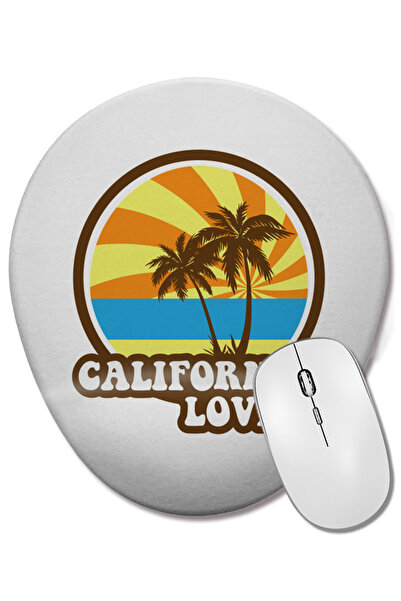 BASKI DÜNYASI Οβάλ ποντίκι με ρετρό σχέδιο φοίνικα και στήριγμα καρπού, με το...