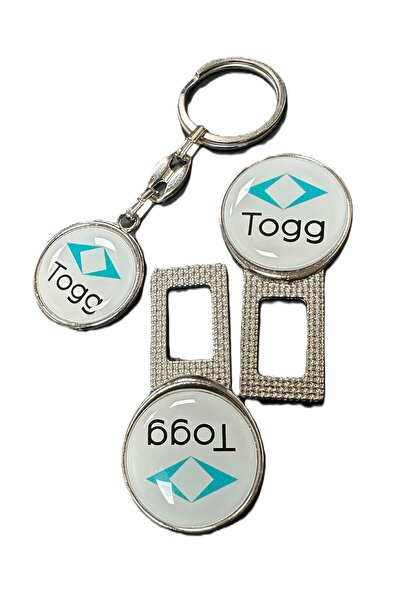 STİLİX GARAGE Cataramă metalică compatibilă TOGG Ikaz Sound, 2 brelocuri, 1 b...