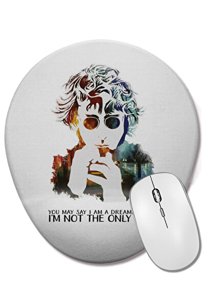 BASKI DÜNYASI Οβάλ ποντίκι με υποστήριξη καρπού John Lennon