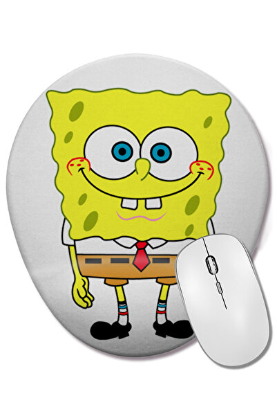 BASKI DÜNYASI Ovalna podloga za miša SpongeBob SquarePants sa podrškom za zglob