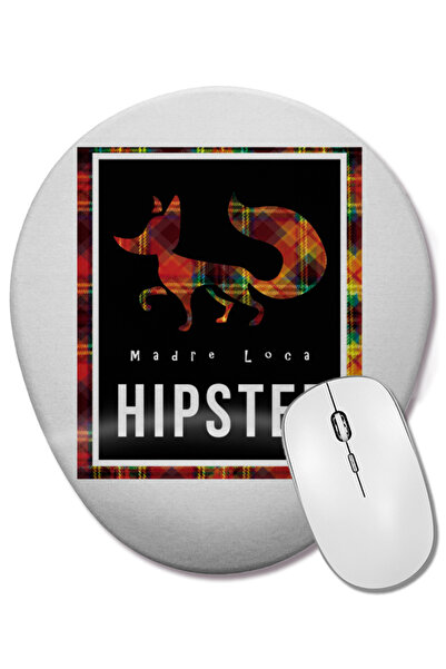 BASKI DÜNYASI Mouse Pad oval hipster cu suport pentru încheietura mâinii