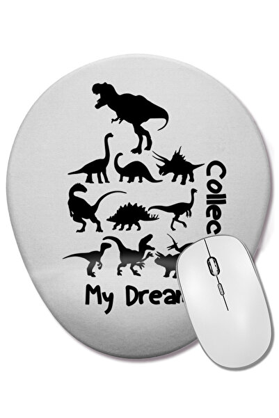 BASKI DÜNYASI My Dream Collection Oval Mouse Pad with Wrist Support