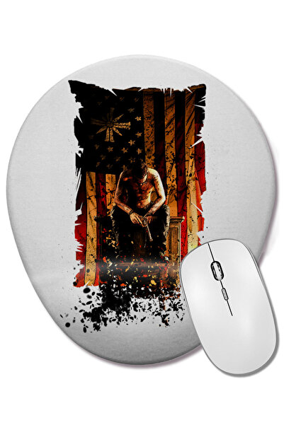 BASKI DÜNYASI Farcry 5 Joseph Seed 02 Mouse Pad oval cu suport pentru încheie...