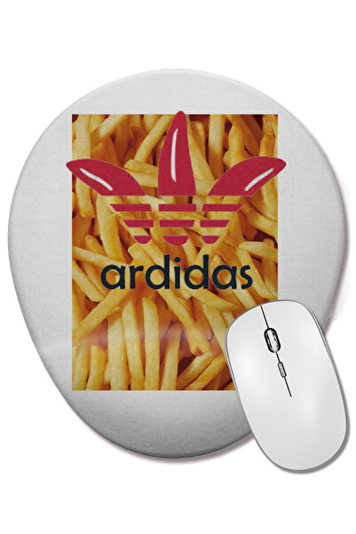 BASKI DÜNYASI Mouse Pad oval Ardidas cu suport pentru încheietura mâinii