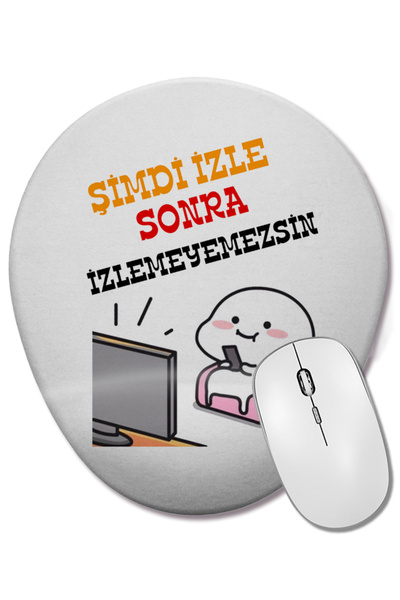 BASKI DÜNYASI Viziona acum Nu poți vedea apoi filmul. Mouse Pad oval amuzant ...