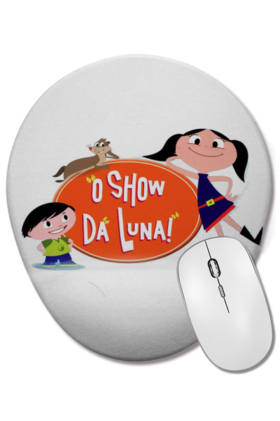 BASKI DÜNYASI Οθόνη Display Show Da Luna 01 Οβάλ ποντίκι με υποστήριξη καρπού