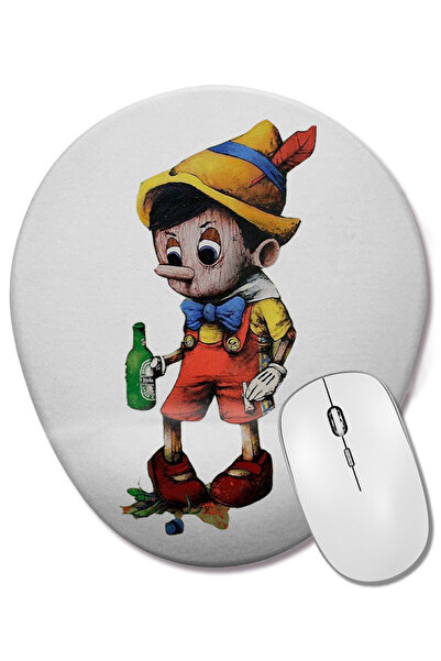 BASKI DÜNYASI Mouse Pad oval pentru copii cu suport pentru încheietura mâinii