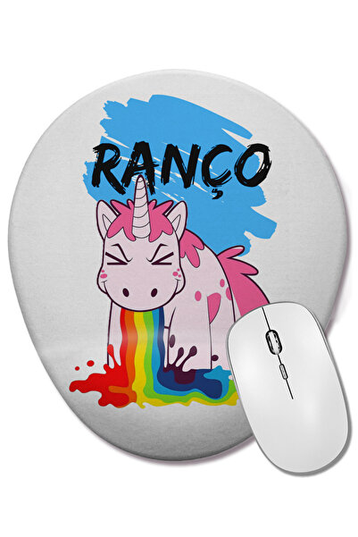 BASKI DÜNYASI Mouse Pad oval Trius Frases Ranço cu suport pentru încheietura ...