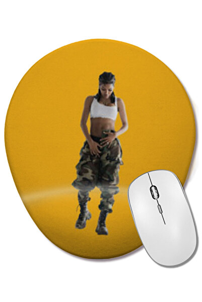 BASKI DÜNYASI Teyana Taylor Sexiest Woman Alive Mouse Pad oval cu suport pent...