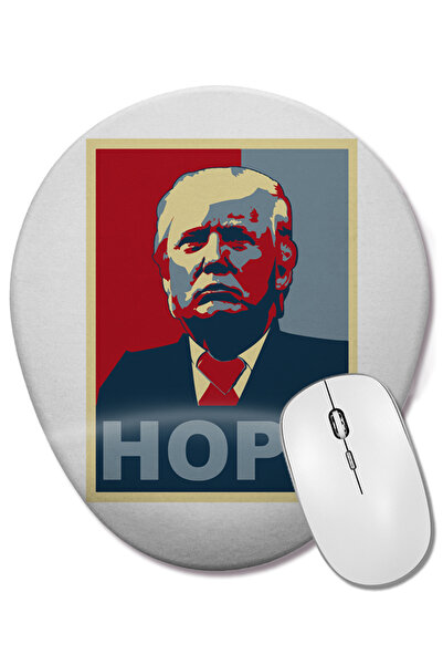 BASKI DÜNYASI Ovalna podloga za miša Trump Hope sa podrškom za zglob
