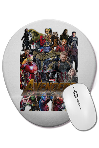 BASKI DÜNYASI Avengers Infinity War Exclusiva Nerd Word Mouse Pad oval cu sup...