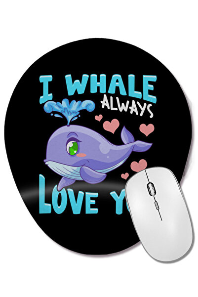 BASKI DÜNYASI Drăguț și amuzant I Whale Always Love You Animal Pun Mouse Pad ...