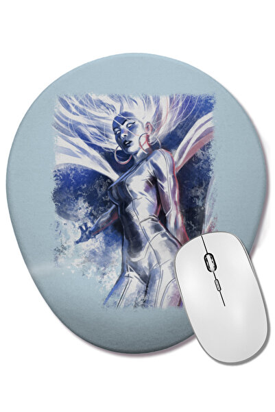 BASKI DÜNYASI Mouse Pad oval Storm cu suport pentru încheietura mâinii