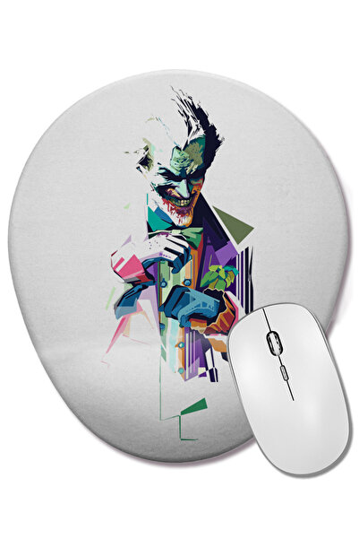 BASKI DÜNYASI Mouse Pad oval Curinga Art cu suport pentru încheietura mâinii