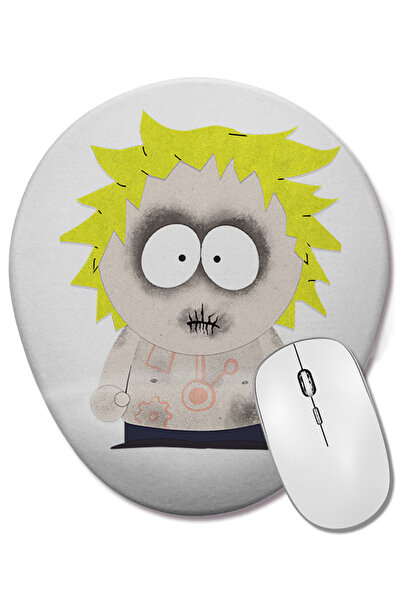 BASKI DÜNYASI South Park Eric Cartman 014 Mouse Pad oval cu suport pentru încheietura mâinii