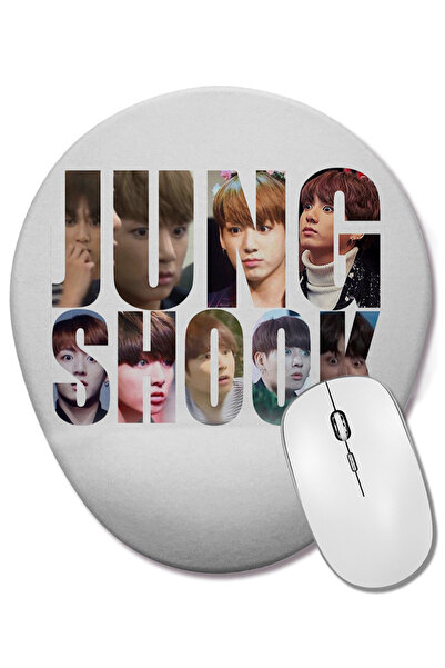 BASKI DÜNYASI Mouse Pad oval Jungshook cu suport pentru încheietura mâinii