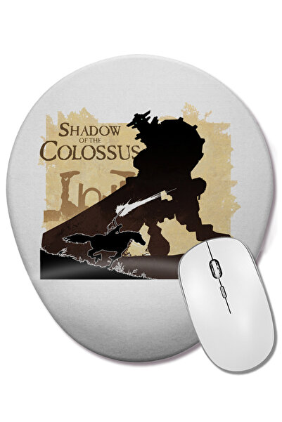 BASKI DÜNYASI Shadow Of The Colossus 02 Mouse Pad oval cu suport pentru încheietura mâinii