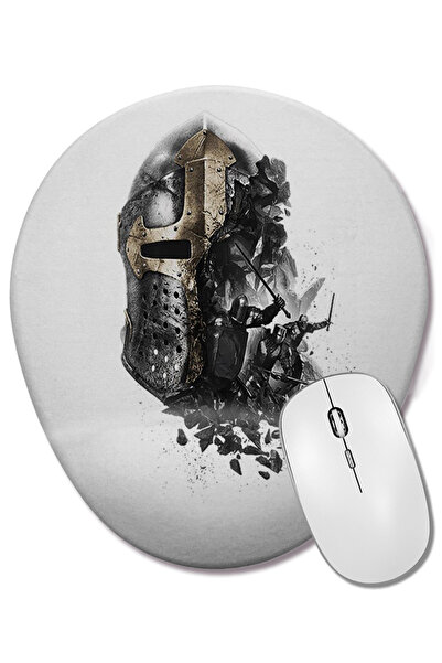BASKI DÜNYASI Templarios Οβάλ ποντίκι με οπίσθια υποστήριξη καρπού