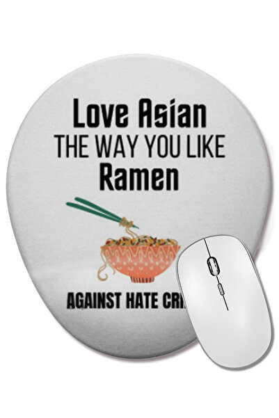 BASKI DÜNYASI Mouse Pad oval cu suport pentru încheietura mâinii, cu motiv Lo...