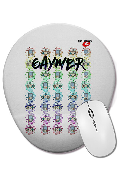 BASKI DÜNYASI Mouse Pad oval Gaymer cu suport pentru încheietura mâinii