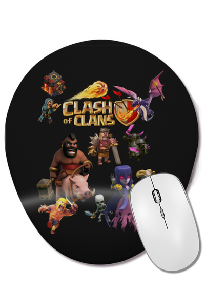 BASKI DÜNYASI Mouse Pad oval Clash Of Clans Pekka cu suport pentru încheietur...
