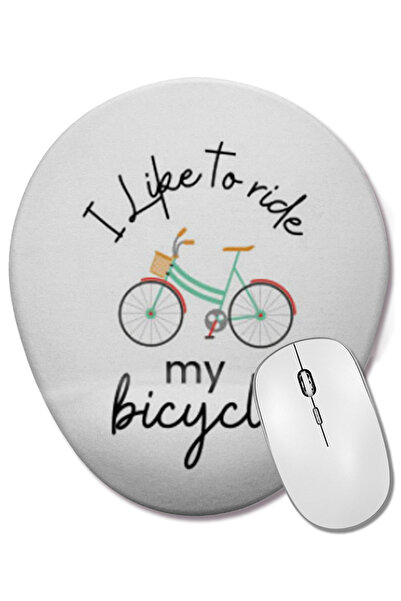 BASKI DÜNYASI I Love My Girlfriend GIFT Οβάλ ποντίκι με υποστήριξη καρπού