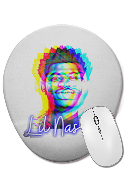 BASKI DÜNYASI Mouse Pad oval Lil Nas X cu suport pentru încheietura mâinii