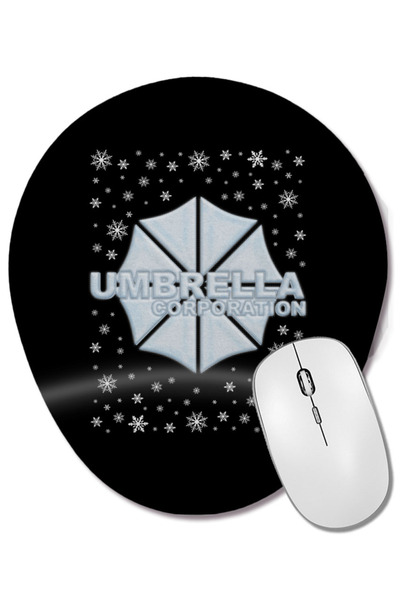 BASKI DÜNYASI Resident Evil Umbrella Corporation Christmas Snow Logo Mouse Pa...