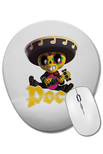 BASKI DÜNYASI Brawl Stars Serenadçı Poco Mouse Pad oval cu suport pentru înch...