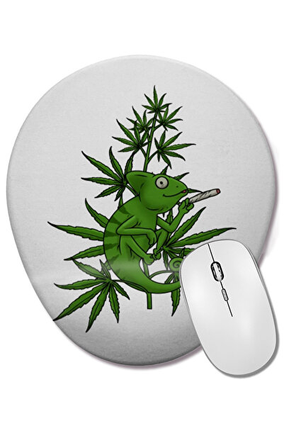 BASKI DÜNYASI Majica "Smoke Weed Marijuana" sa kanabisom, ovalna podloga za m...