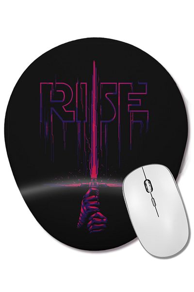 BASKI DÜNYASI Kylo Ren the Rise of Skywalker Wrist Supported Oval Mouse Pad