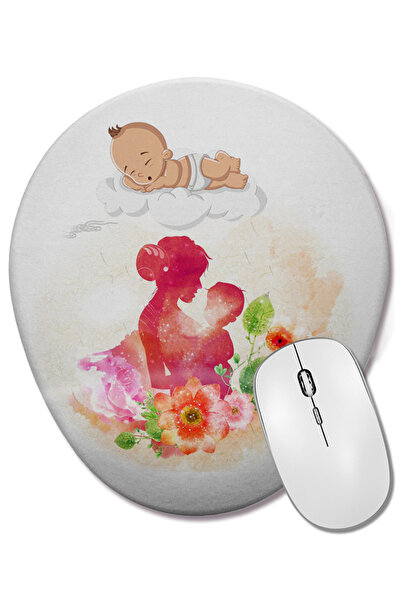 BASKI DÜNYASI Δώρο για την Ημέρα της Μητέρας 026 Οβάλ ποντίκι με υποστήριξη κ...