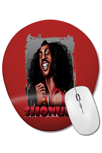 BASKI DÜNYASI Mouse Pad oval Smile Sho Nuff cu suport pentru încheietura mâinii