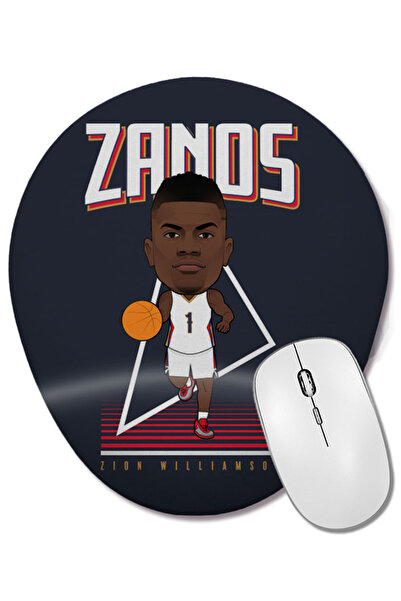 BASKI DÜNYASI Zion Williamson Zion Zanos Mouse Pad oval cu suport pentru încheietura mâinii
