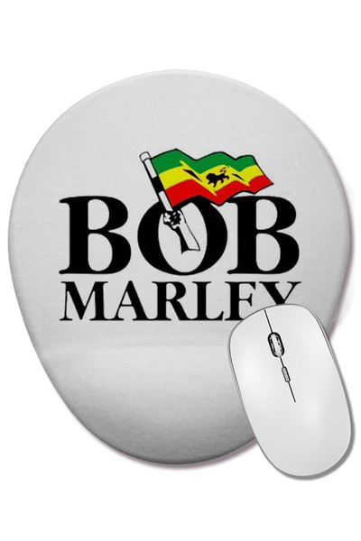 BASKI DÜNYASI Mouse Pad oval cu suport pentru încheietura mâinii Bandeira Bob...