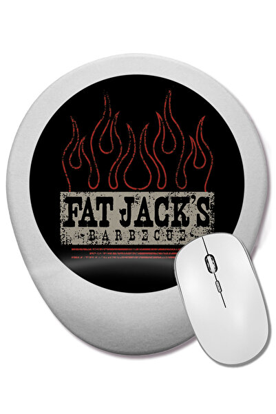 BASKI DÜNYASI Mouse Pad oval cu suport pentru încheietura mâinii cu logo Fat ...