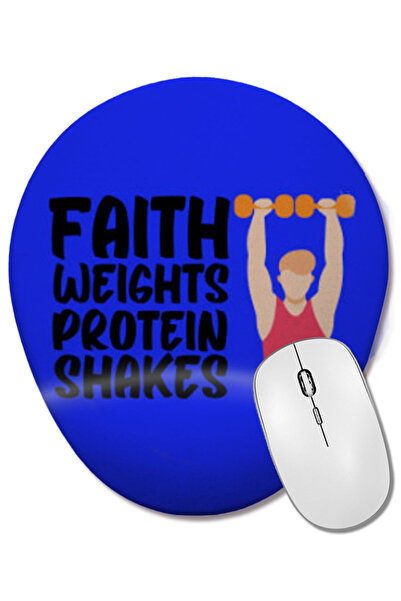 BASKI DÜNYASI Covoraș de mouse oval cu suport pentru încheietura mâinii, cu c...