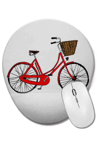 BASKI DÜNYASI Ρετρό οβάλ ποντίκι ποδηλάτου με στήριγμα καρπού