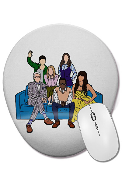 BASKI DÜNYASI The Good Place 03 Mouse Pad oval cu suport pentru încheietura m...
