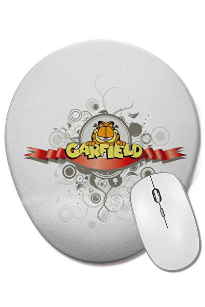 BASKI DÜNYASI Mouse Pad oval Garfield 06 cu suport pentru încheietura mâinii