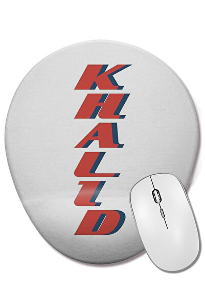 BASKI DÜNYASI Mouse Pad oval Khalid cu suport pentru încheietura mâinii