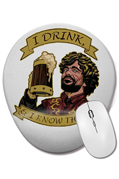 BASKI DÜNYASI Tyrion Lannister ovalna podloga za miša sa podrškom za zglob