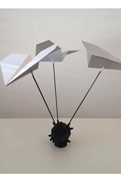 3D Brothers Artistic Geometric Paper Plane Pendant Lamp with Modern Lighting Design
