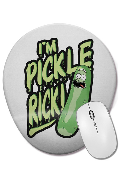 BASKI DÜNYASI Οβάλ ποντίκι με υποστήριξη καρπού Pickle Rick