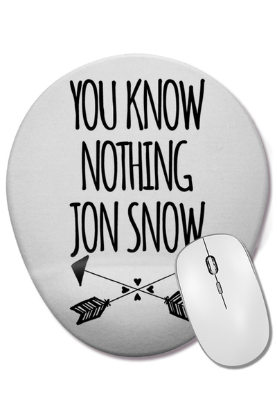 BASKI DÜNYASI Mouse Pad oval cu suport pentru încheietura mâinii, You Know No...